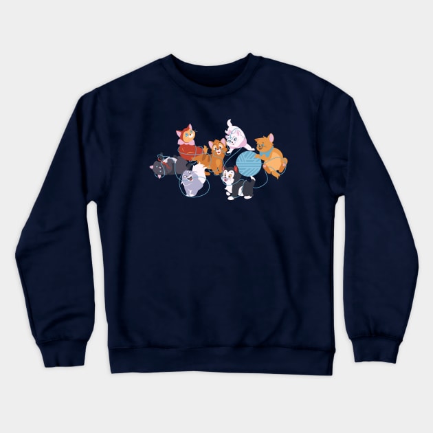 The Kittens Crewneck Sweatshirt by SurefootDesigns
